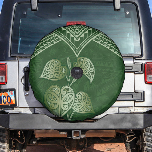 Green New Zealand Kawakawa Maori Ngaru Spare Tire Cover