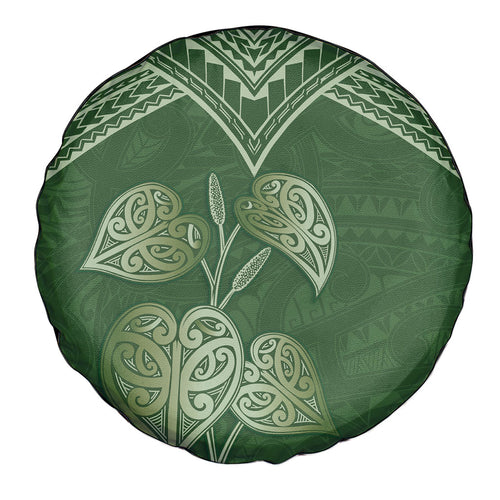 Green New Zealand Kawakawa Maori Ngaru Spare Tire Cover