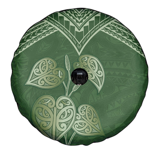 Green New Zealand Kawakawa Maori Ngaru Spare Tire Cover