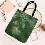 Green New Zealand Kawakawa Maori Ngaru Tote Bag
