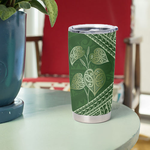 Green New Zealand Kawakawa Maori Ngaru Tumbler Cup