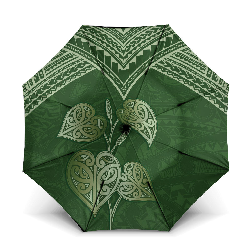 Green New Zealand Kawakawa Maori Ngaru Umbrella