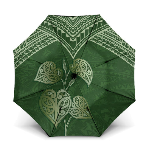 Green New Zealand Kawakawa Maori Ngaru Umbrella