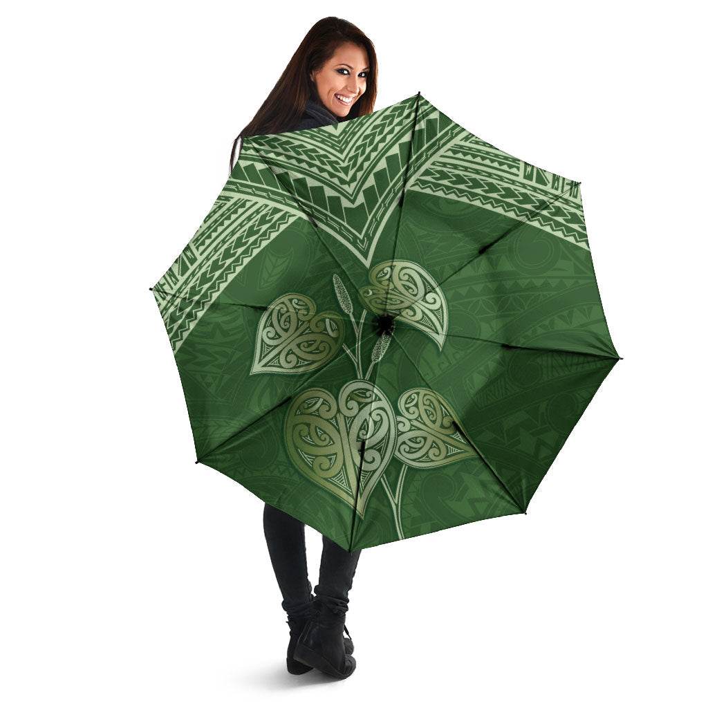 Green New Zealand Kawakawa Maori Ngaru Umbrella