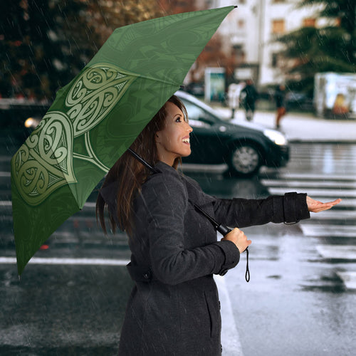 Green New Zealand Kawakawa Maori Ngaru Umbrella