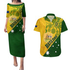 matildas-soccer-couples-matching-puletasi-dress-and-hawaiian-shirt-australian-indigenous-national-color