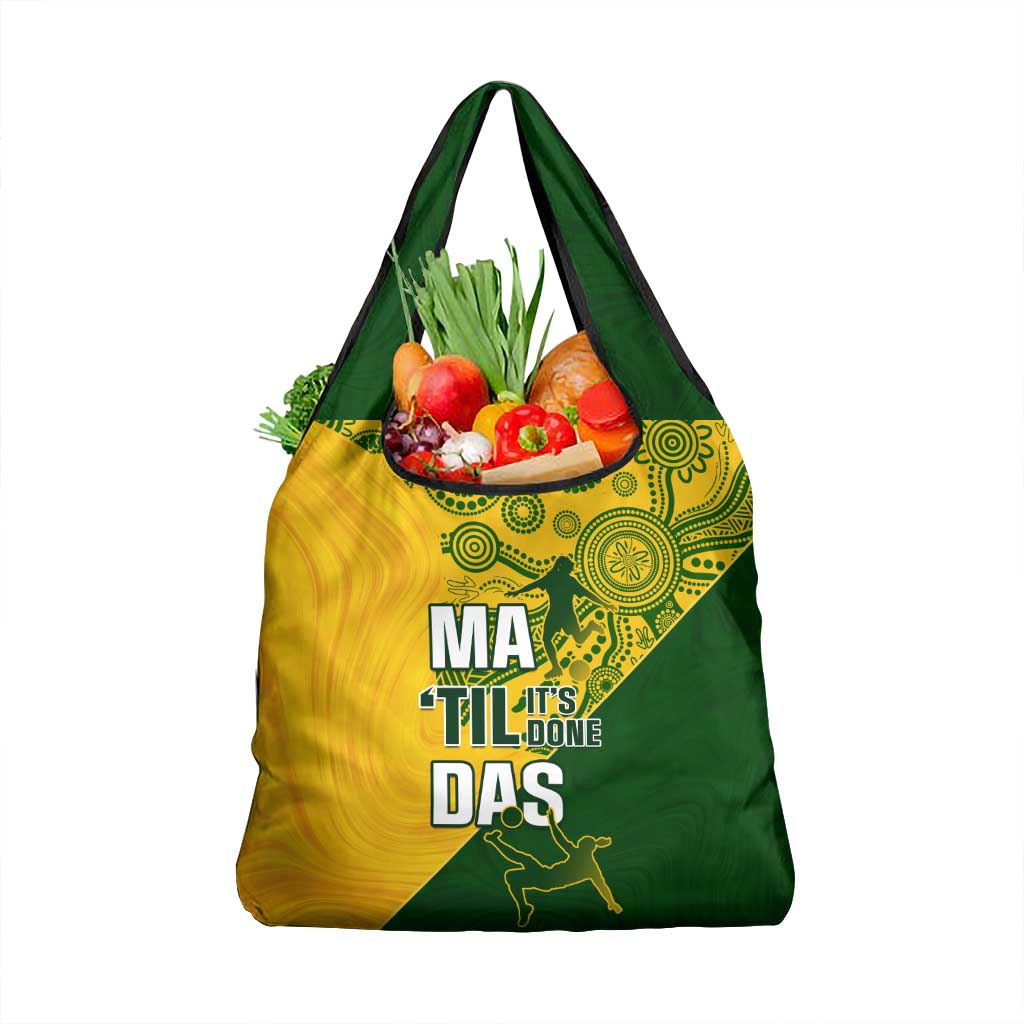 Matildas Soccer Grocery Bag Australian Indigenous National Color