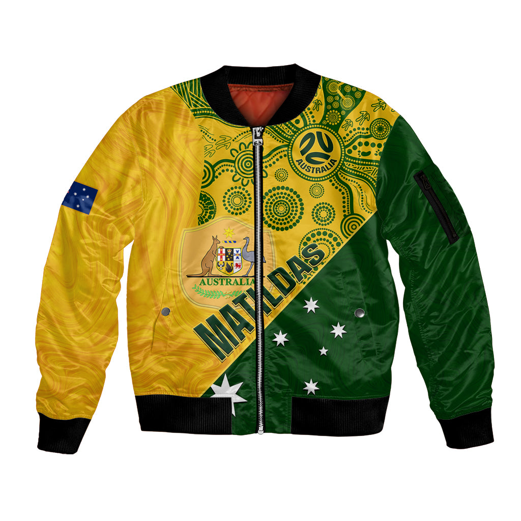 matildas-soccer-sleeve-zip-bomber-jacket-australian-indigenous-national-color