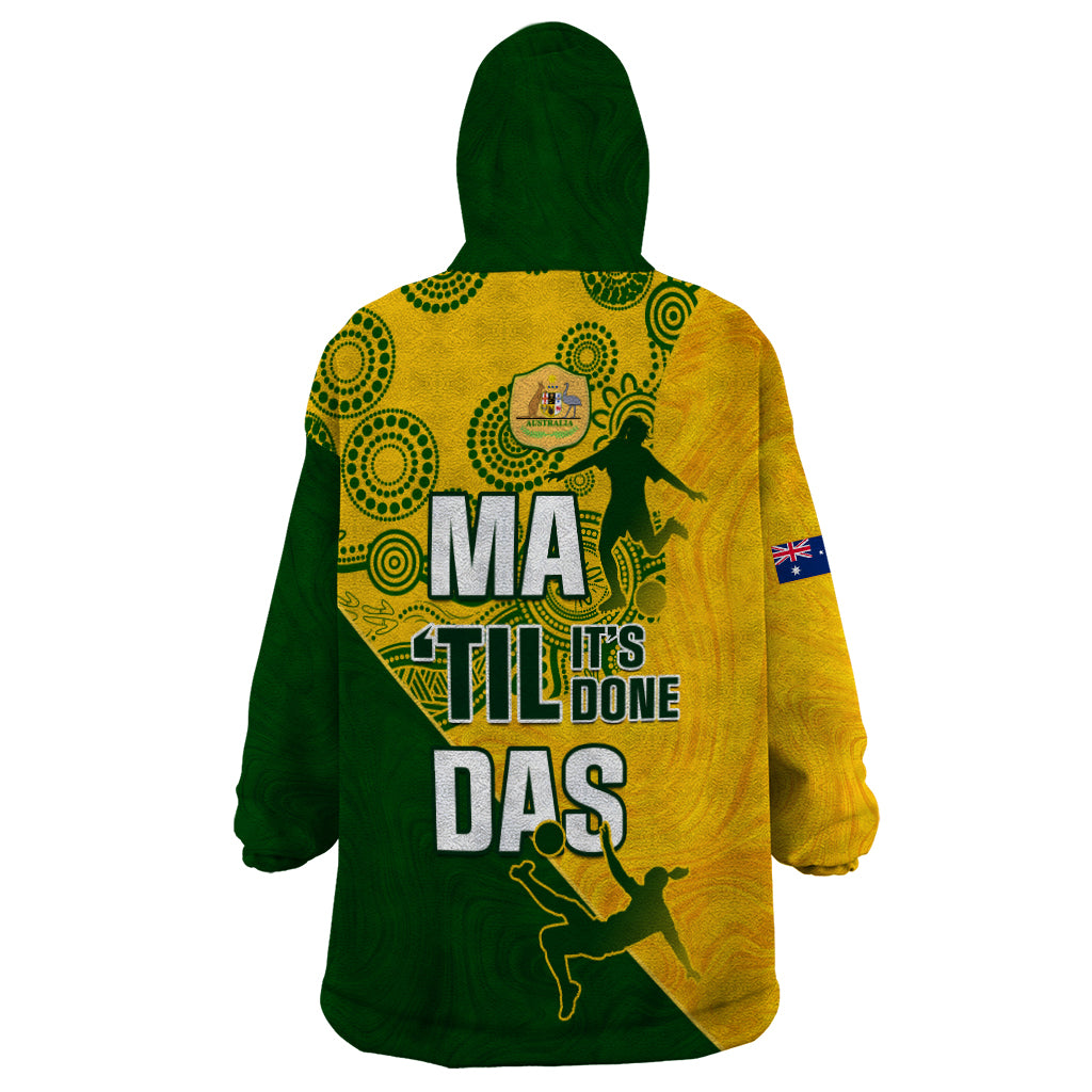 matildas-soccer-wearable-blanket-hoodie-australian-indigenous-national-color