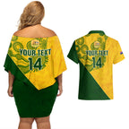 custom-matildas-soccer-couples-matching-off-shoulder-short-dress-and-hawaiian-shirt-australian-indigenous-national-color