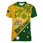 custom-matildas-soccer-women-v-neck-t-shirt-australian-indigenous-national-color