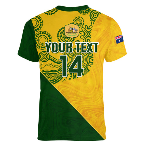 custom-matildas-soccer-women-v-neck-t-shirt-australian-indigenous-national-color