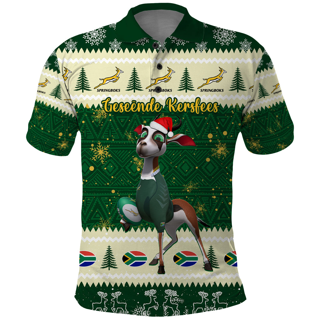 custom-south-africa-rugby-christmas-polo-shirt-geseende-kersfees-springboks-african-pattern