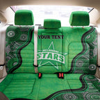 Custom Melbourne Stars Back Car Seat Cover Indigenous Art - Grunge Style