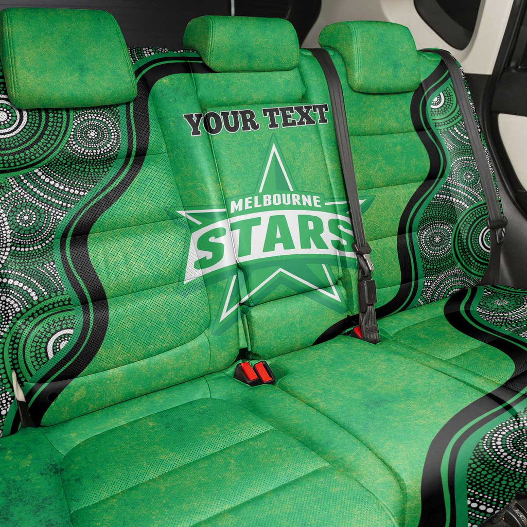 Custom Melbourne Stars Back Car Seat Cover Indigenous Art - Grunge Style
