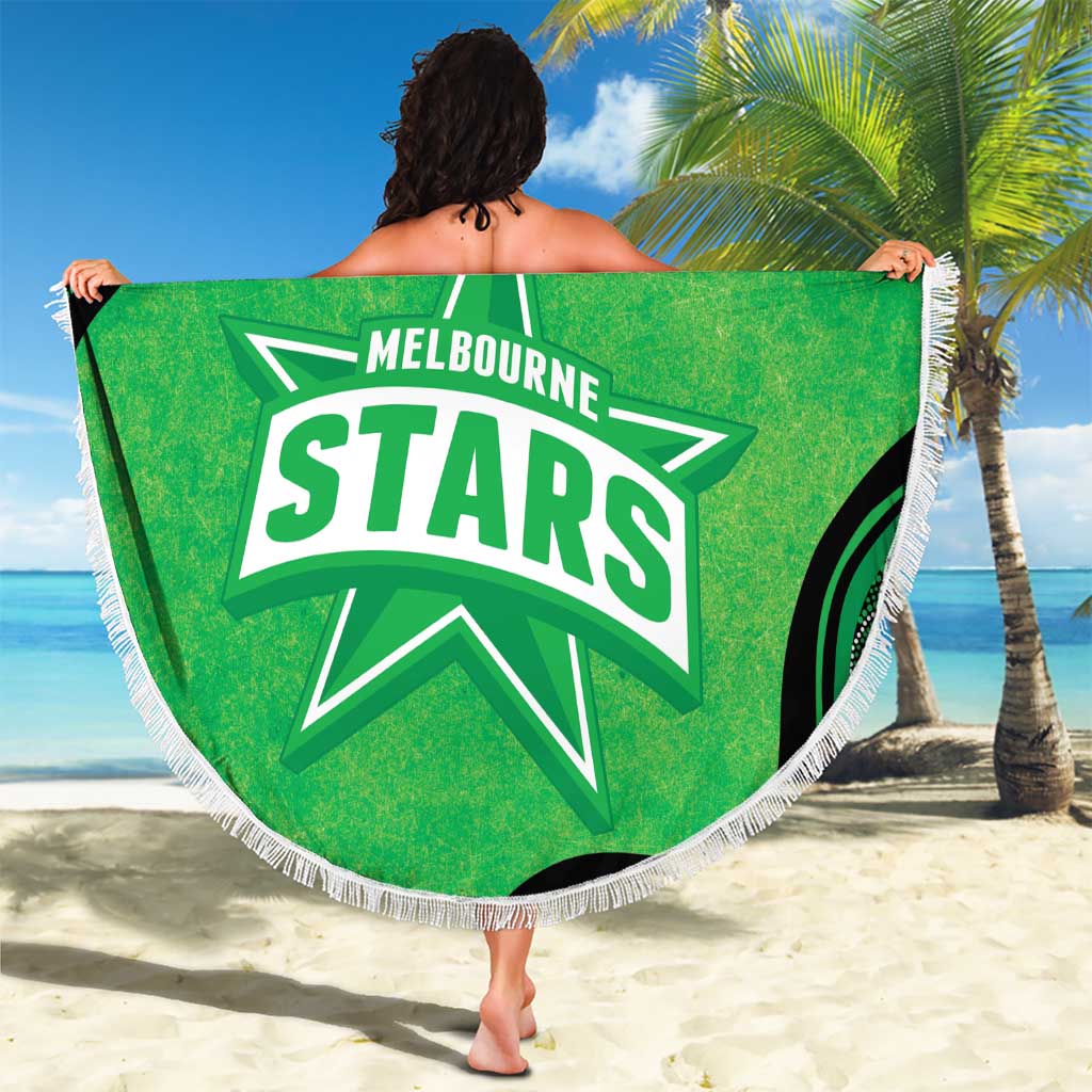Custom Melbourne Stars Beach Blanket Indigenous Art - Grunge Style