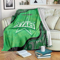 Custom Melbourne Stars Blanket Indigenous Art - Grunge Style