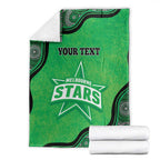 Custom Melbourne Stars Blanket Indigenous Art - Grunge Style