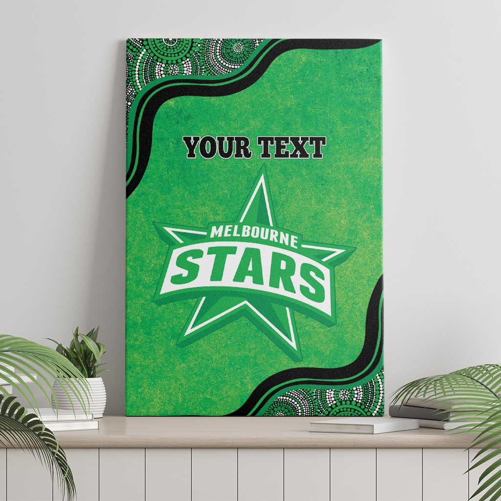 Custom Melbourne Stars Canvas Wall Art Indigenous Art - Grunge Style
