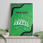 Custom Melbourne Stars Canvas Wall Art Indigenous Art - Grunge Style