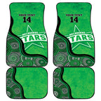 Custom Melbourne Stars Car Mats Indigenous Art - Grunge Style