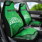 Custom Melbourne Stars Car Seat Cover Indigenous Art - Grunge Style