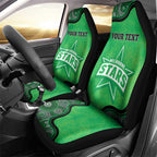 Custom Melbourne Stars Car Seat Cover Indigenous Art - Grunge Style