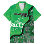 Custom Melbourne Stars Family Matching Mermaid Dress and Hawaiian Shirt Indigenous Art - Grunge Style