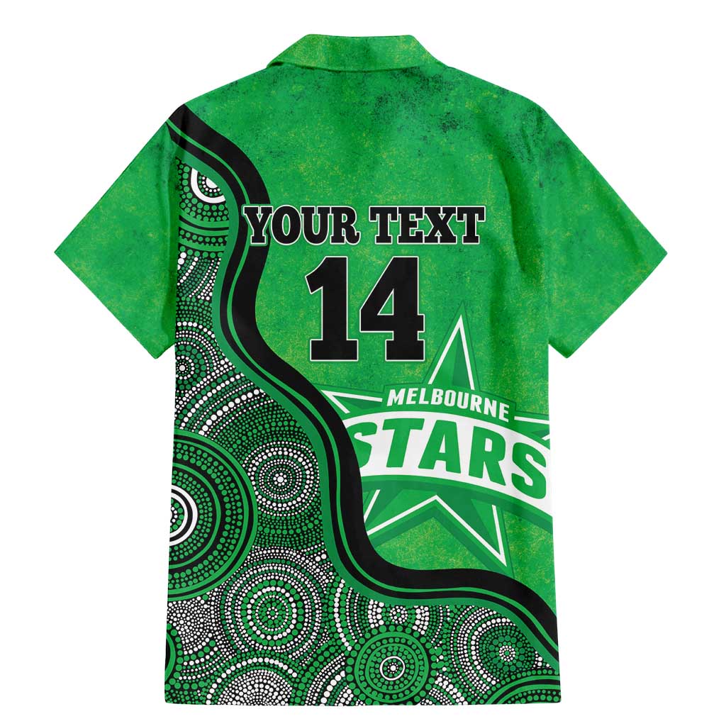Custom Melbourne Stars Family Matching Mermaid Dress and Hawaiian Shirt Indigenous Art - Grunge Style