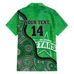 Custom Melbourne Stars Family Matching Off Shoulder Maxi Dress and Hawaiian Shirt Indigenous Art - Grunge Style