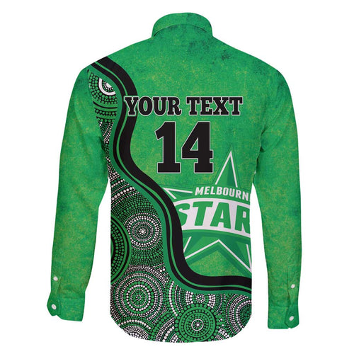 Custom Melbourne Stars Family Matching Off Shoulder Maxi Dress and Hawaiian Shirt Indigenous Art - Grunge Style
