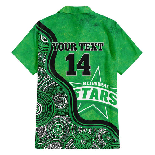 Custom Melbourne Stars Family Matching Summer Maxi Dress and Hawaiian Shirt Indigenous Art - Grunge Style