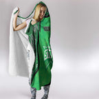 Custom Melbourne Stars Hooded Blanket Indigenous Art - Grunge Style