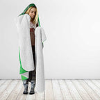 Custom Melbourne Stars Hooded Blanket Indigenous Art - Grunge Style