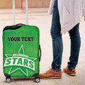 Custom Melbourne Stars Luggage Cover Indigenous Art - Grunge Style