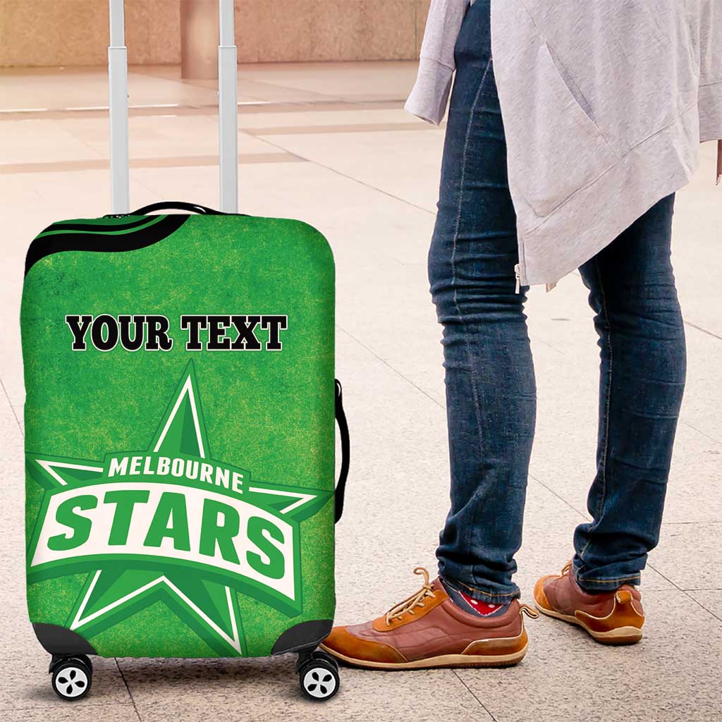 Custom Melbourne Stars Luggage Cover Indigenous Art - Grunge Style