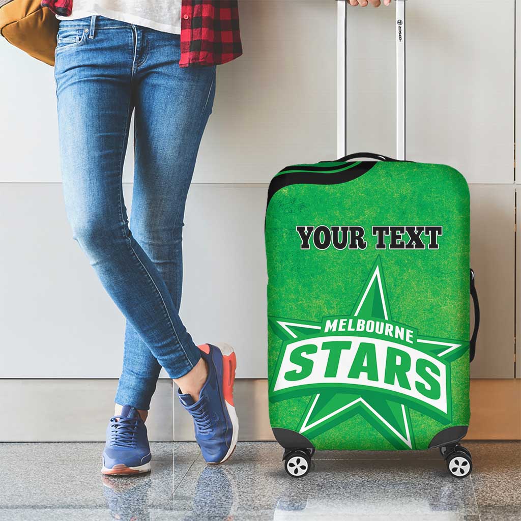 Custom Melbourne Stars Luggage Cover Indigenous Art - Grunge Style