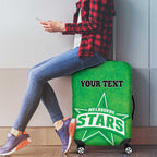 Custom Melbourne Stars Luggage Cover Indigenous Art - Grunge Style