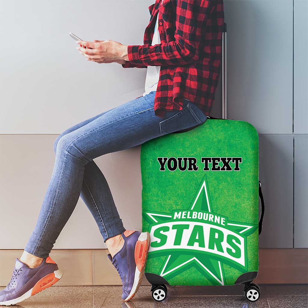 Custom Melbourne Stars Luggage Cover Indigenous Art - Grunge Style