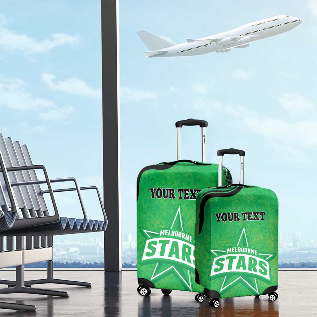 Custom Melbourne Stars Luggage Cover Indigenous Art - Grunge Style