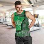 Custom Melbourne Stars Men Tank Top Indigenous Art - Grunge Style