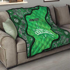 Custom Melbourne Stars Quilt Indigenous Art - Grunge Style