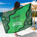 Custom Melbourne Stars Sarong Indigenous Art - Grunge Style