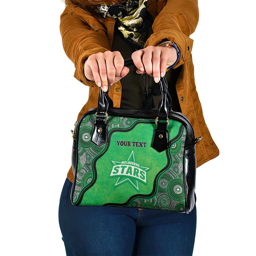 Custom Melbourne Stars Shoulder Handbag Indigenous Art - Grunge Style