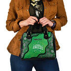 Custom Melbourne Stars Shoulder Handbag Indigenous Art - Grunge Style