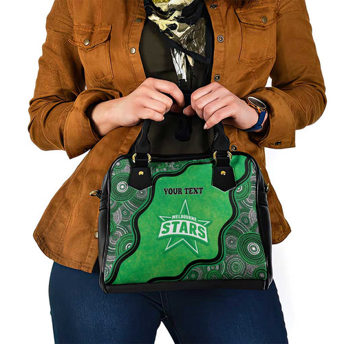 Custom Melbourne Stars Shoulder Handbag Indigenous Art - Grunge Style