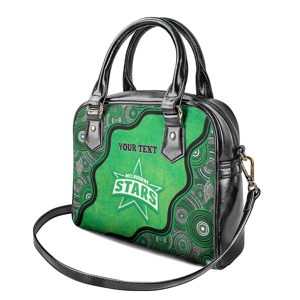 Custom Melbourne Stars Shoulder Handbag Indigenous Art - Grunge Style