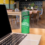 Custom Melbourne Stars Skinny Tumbler Indigenous Art - Grunge Style