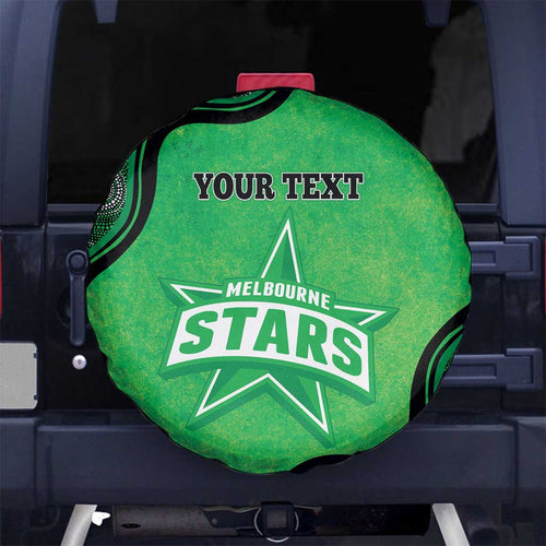 Custom Melbourne Stars Spare Tire Cover Indigenous Art - Grunge Style