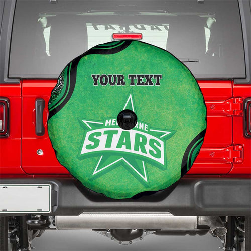 Custom Melbourne Stars Spare Tire Cover Indigenous Art - Grunge Style